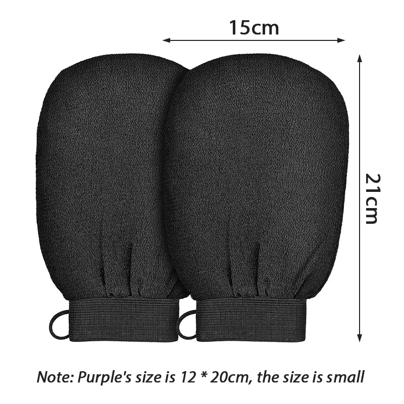 1PCS Bathing Gloves Shower Bath Scrub Glove Exfoliating Body Scrub Facial Tan Massage Mitt Removalexfoliate Peeling Glove